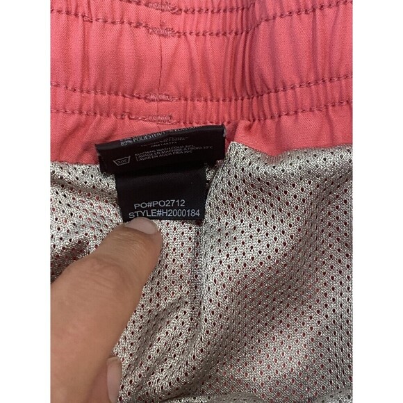 HUK Performance Coral Size Medium Fishing Swim Trunks Pink Drawstring 5" Inseam - Picture 4 of 10